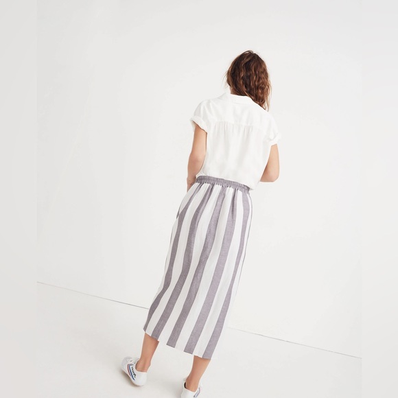 Madewell striped overlay skirt - Picture 3 of 7
